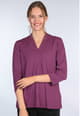 3/4-Arm-Shirt Lilitha - plum