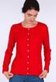 Strickjacke Lele - rubin