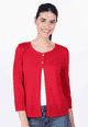 Strickjacke Samira  - rubin