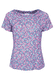 T-Shirt Zoe fleuri  - lagoon