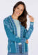 Strickjacke Dilara flower - ocean