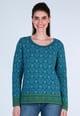 Strickpullover Josefine happy - lake