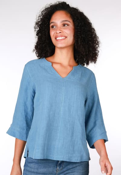 Bluse Emina - swedish blue