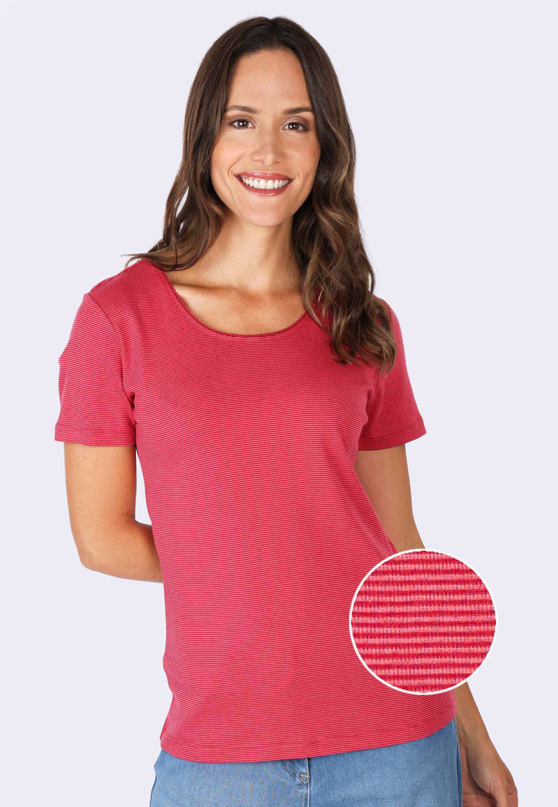 T-Shirt Sarina  - cerise