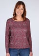 Langarmshirt Lindi  - plum