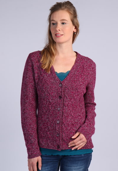 Strickjacke Beris - plum