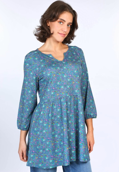 Tunika Derigina paisley - ocean