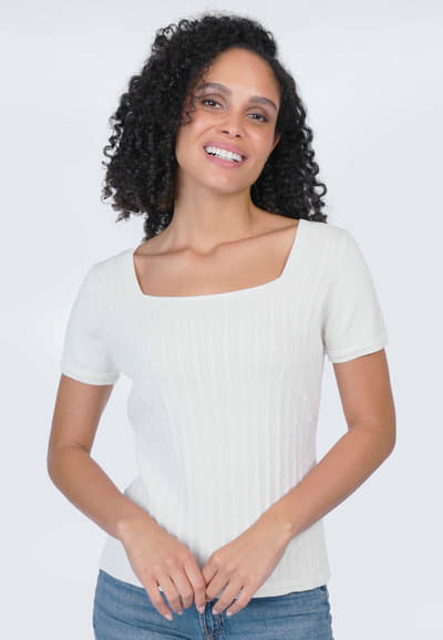 T-Shirt Danielle - ivory