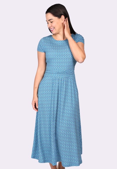 Kleid Malind spring bow - lagoon