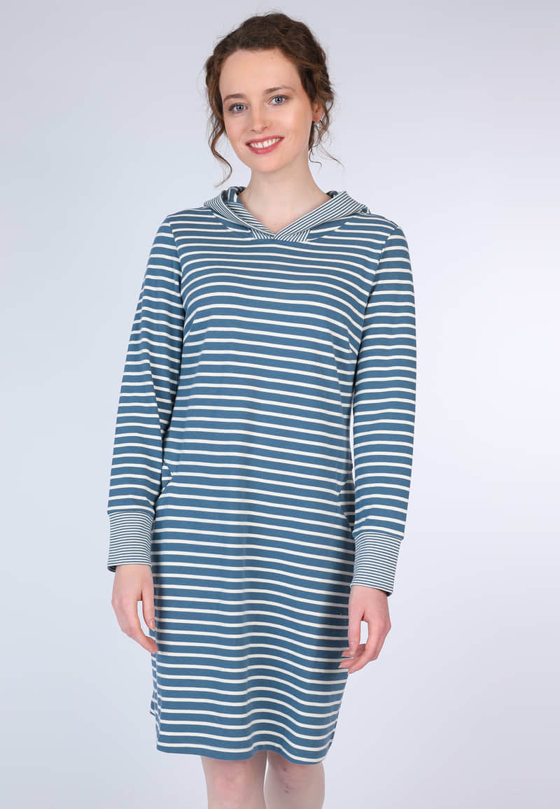 Kleid Tiril stripe - denim