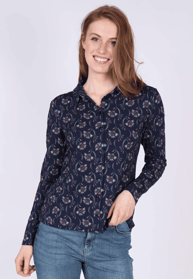 Bluse Candy flower dance - navy 