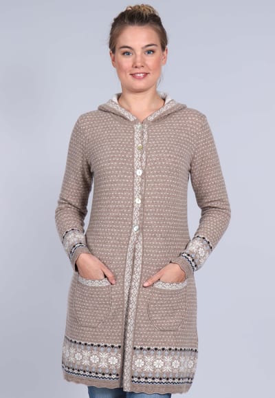 Strickmantel Ann - camel