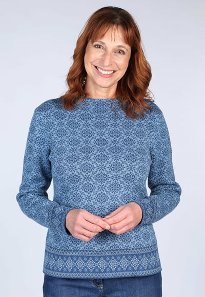 Strickpullover Dorit Nordic  - ink