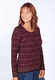 Strickjacke Renee damast  - plum