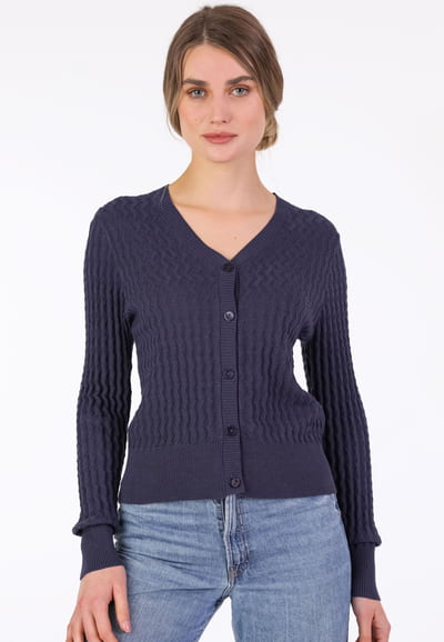 Strickjacke Carlotte - navy