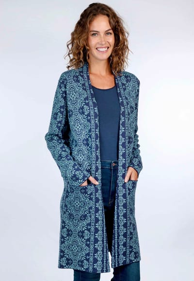 Strickmantel Birka - navy