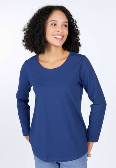 Langarmshirt Nore - indigo