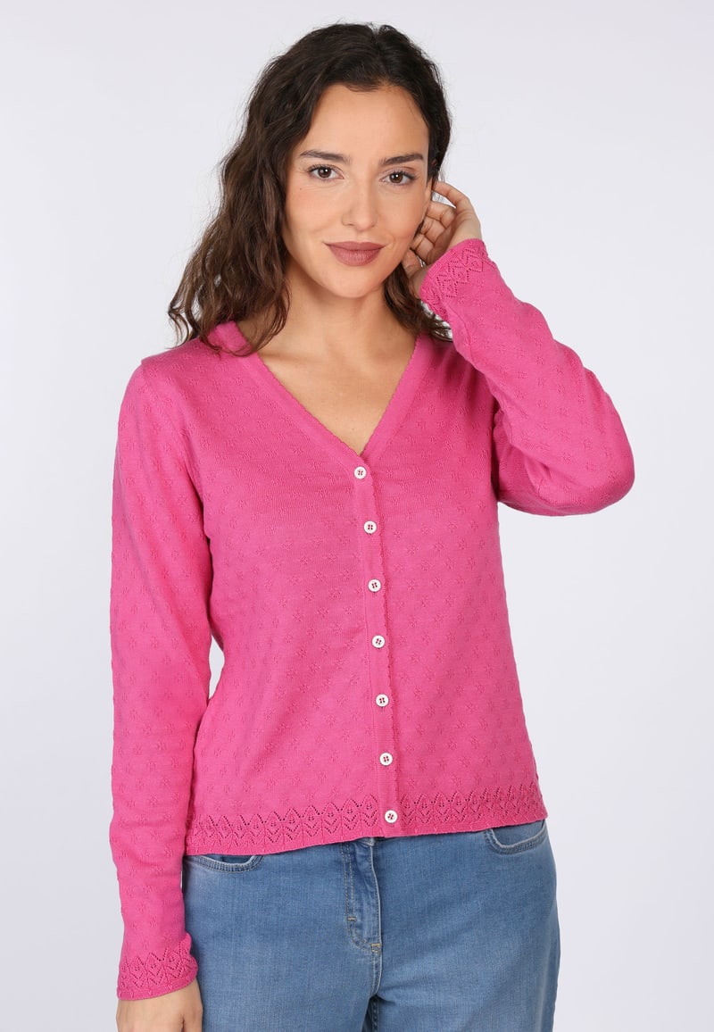 Strickjacke Amily  - fuchsia