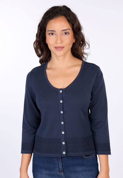Strickjacke Liselotte  - navy