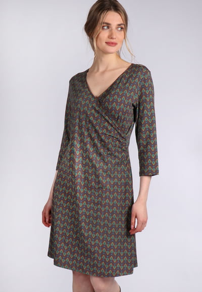 Kleid Chlodette feather - henna