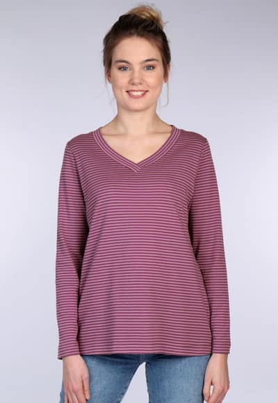 Langarmshirt Synni - plum