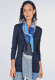 Tuch Nelina stripes - swedish blue