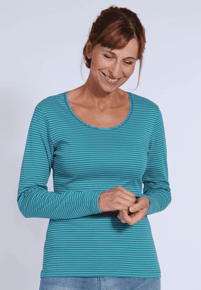 Langarmshirt Sandra - emerald