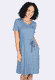 Kleid Jasira spring bow  - lagoon