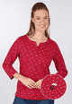 3/4-Arm-Shirt Gabriellea - cerise