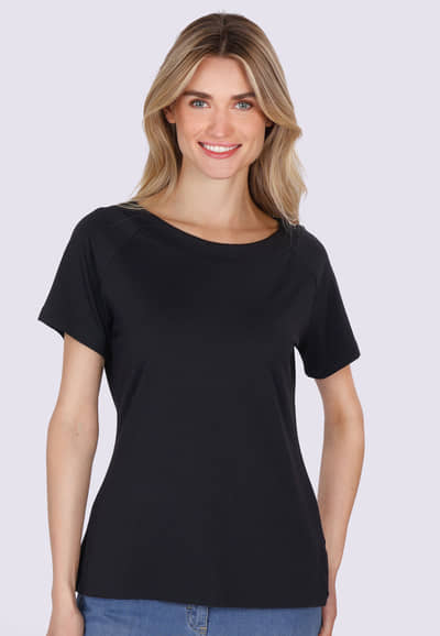 T-Shirt Zoe solid  - black