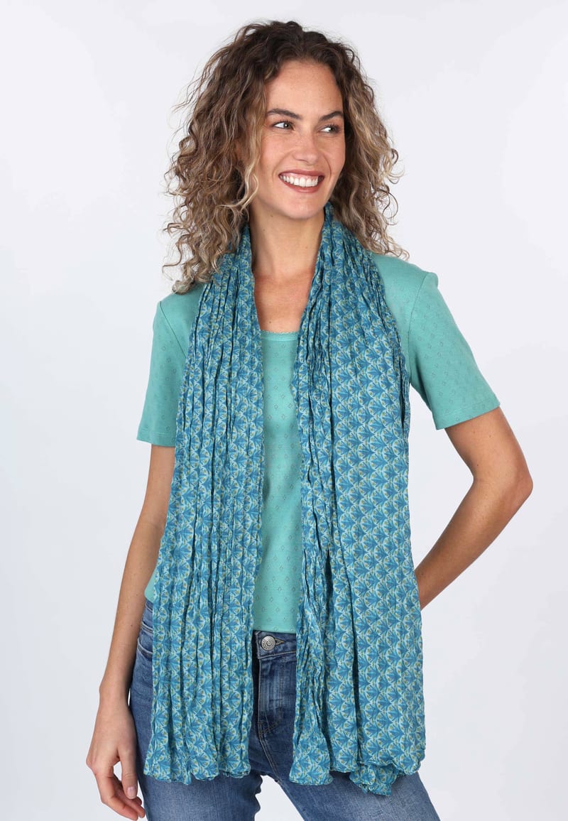 Schal Leja tulip - turquoise