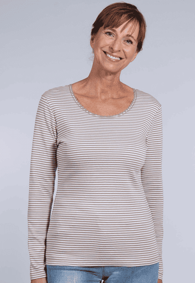 Langarmshirt Sandra - camel