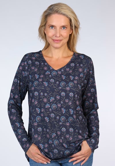 Langarmshirt Adisara - navy