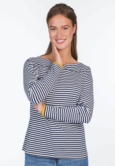 Langarmshirt Kajsa stripes  - navy