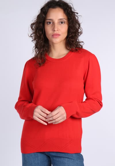 Strickpullover Alba - burnt orange