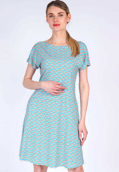Kleid Meghan spring feather - riviera