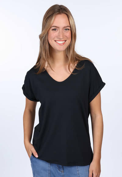 T-Shirt Betzinka solid  - black