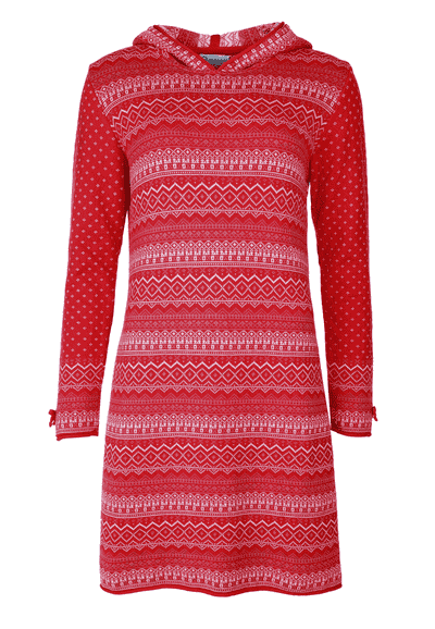 Strickkleid Helle Vejers - rubin
