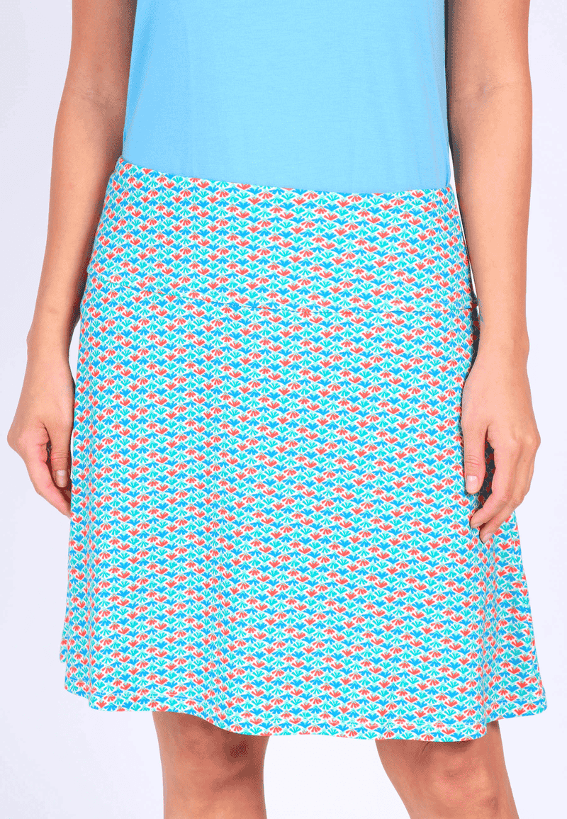 Skirt Denise spring feather - riviera