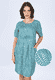 Leinenkleid Rabea dancing dot - ocean