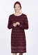 Strickkleid Suri damast  - plum