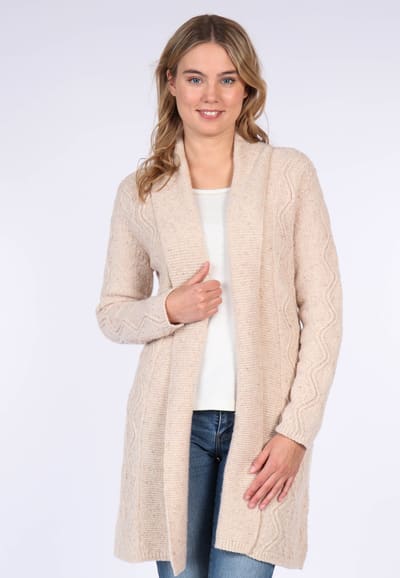 Strickmantel Walla - sand