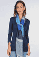 Tuch Nelina stripes - swedish blue