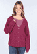 Strickjacke Jule  - red wine