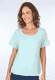 T-Shirt Betzi solid - turquoise