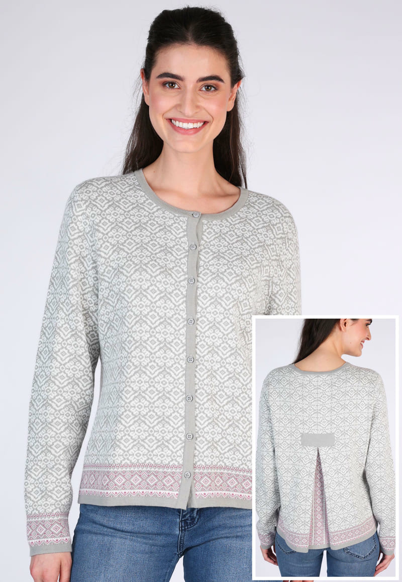 Strickjacke Kadir nordic - dust grey