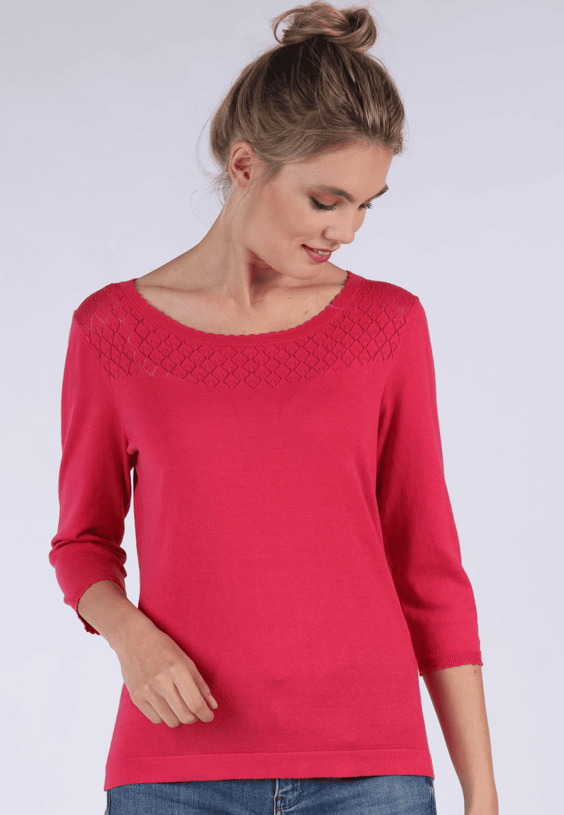 knitted pullover Dafne - pink