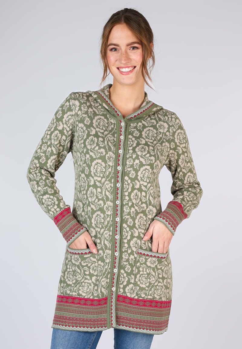 Strickjacke Annika  - olive