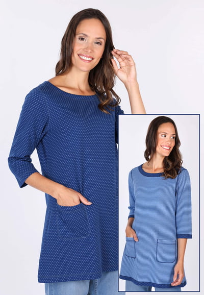 Wendetunika Mennylisa - indigo