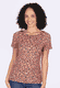T-Shirt Zoe fleuri  - terracotta